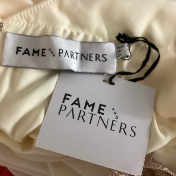 Fame and Partners Backless Halter Maxi Dress Butter Yellow NWT - Picture 3 of 12